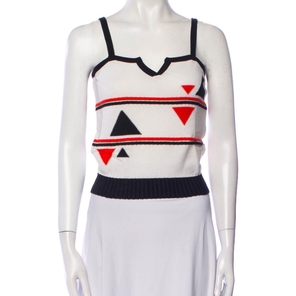 💯% authentic 1980s vintage Courreges top, S